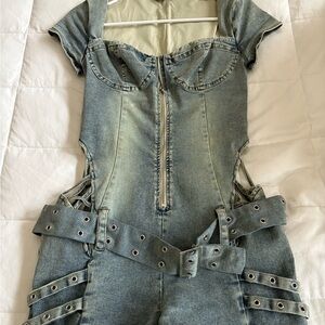 Outcast Denim Rochelle Playsuit size M